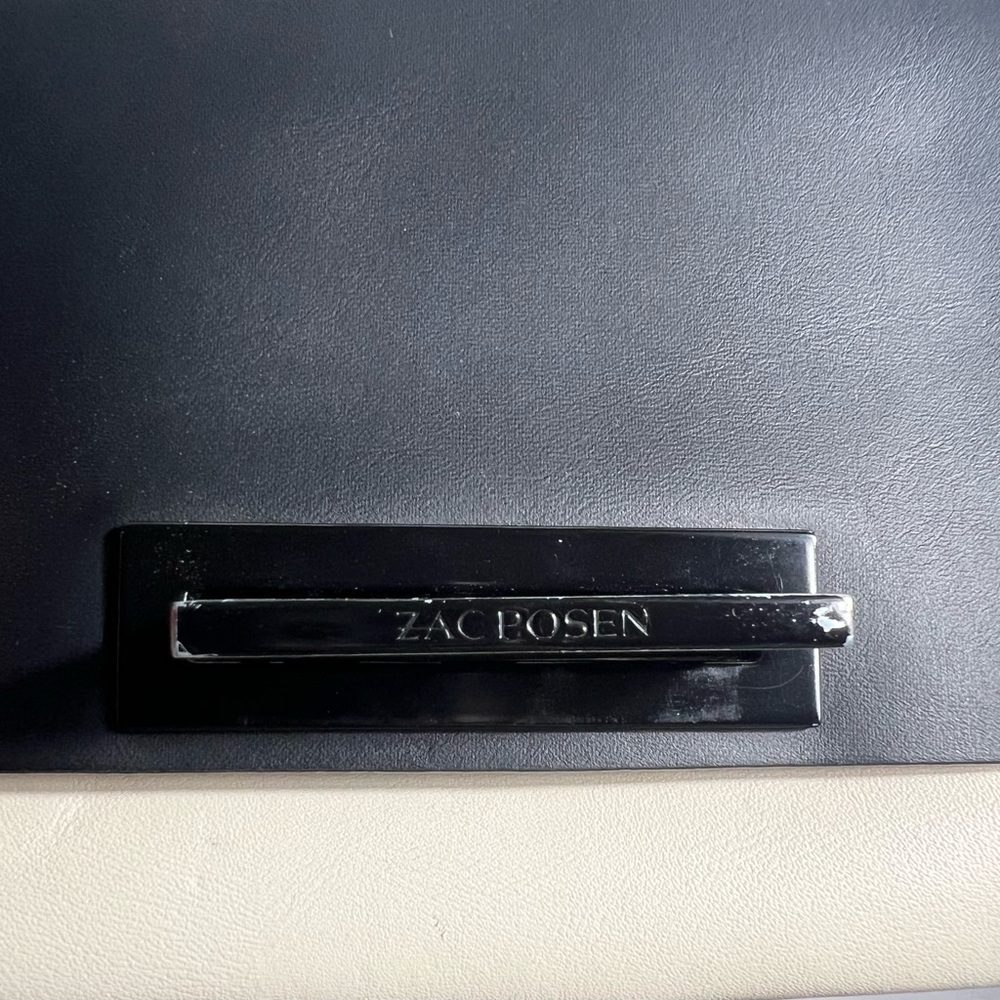 ZAC Zac Posen Crossbody With Dust Bag Black/White Soft Leather Turn Lock Closure - Picture 6 of 11